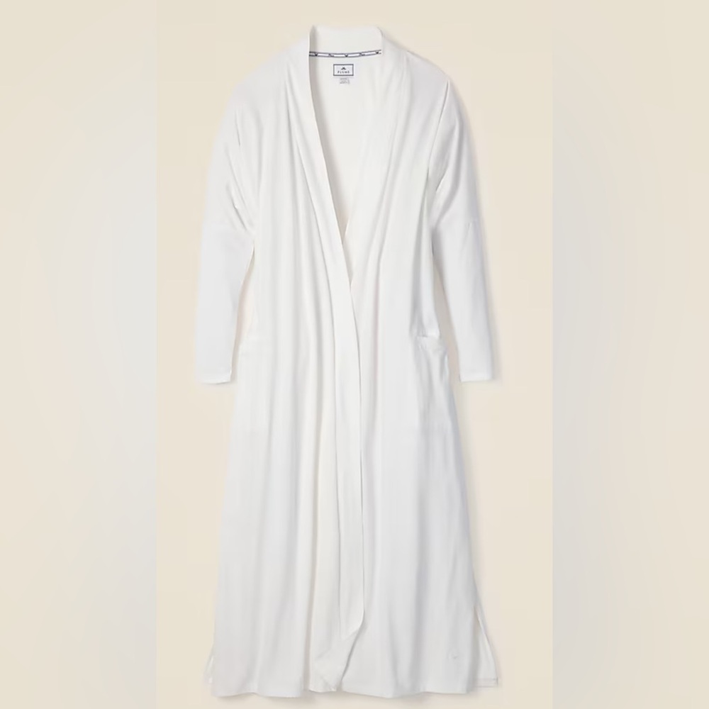 Petite Plume Pima Cotton Duster - WHITE